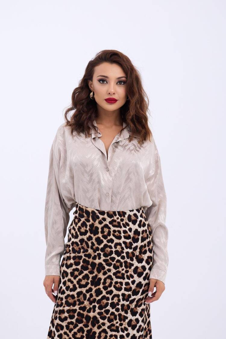 Patterned Shirt - Brand: Fame - Women's Clothing Wholesale - Globality Store