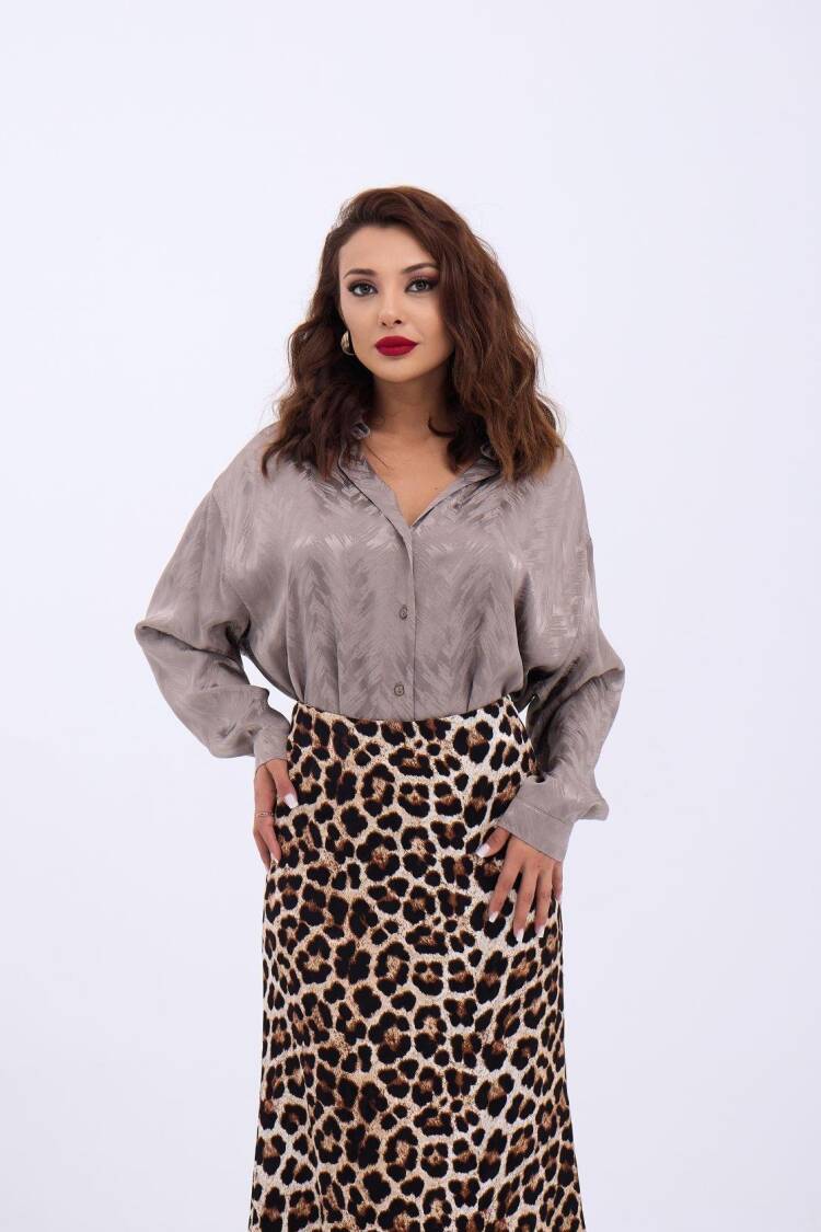 Patterned Shirt - Brand: Fame - Women's Clothing Wholesale - Globality Store