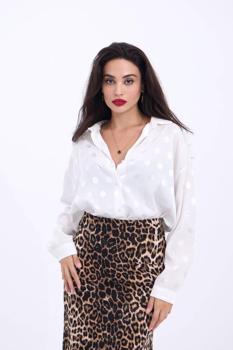 Patterned Shirt - Brand: Fame - Women's Clothing Wholesale - Globality Store