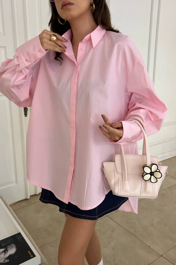 Custom Design 100% Cotton Oversize Tunic Size Long Shirt 29017