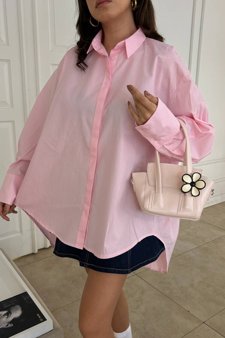 Custom Design 100% Cotton Oversize Tunic Size Long Shirt 29017