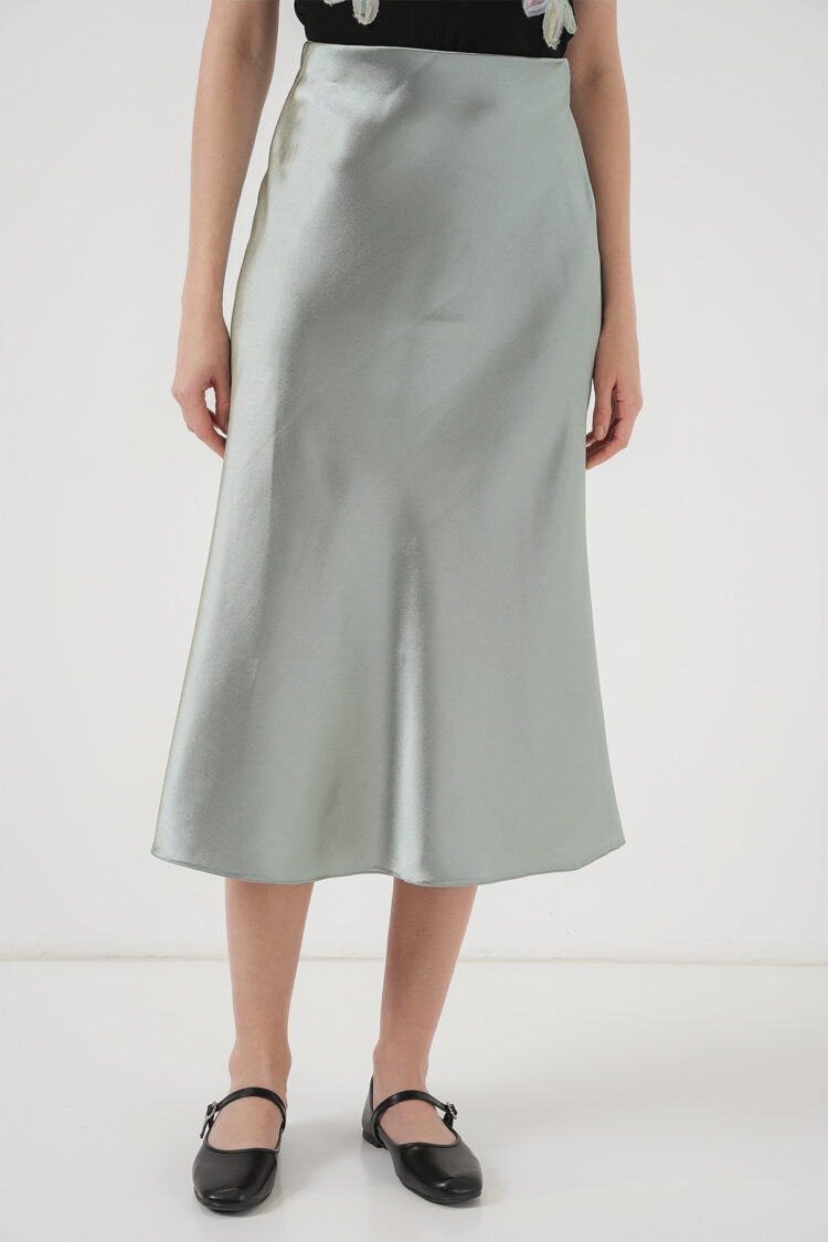 Satin Skirt - Çağla