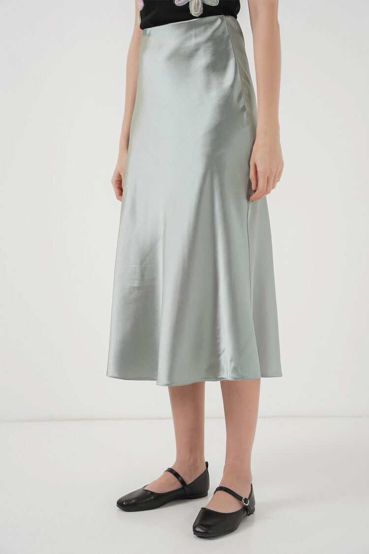 Satin Skirt - Çağla