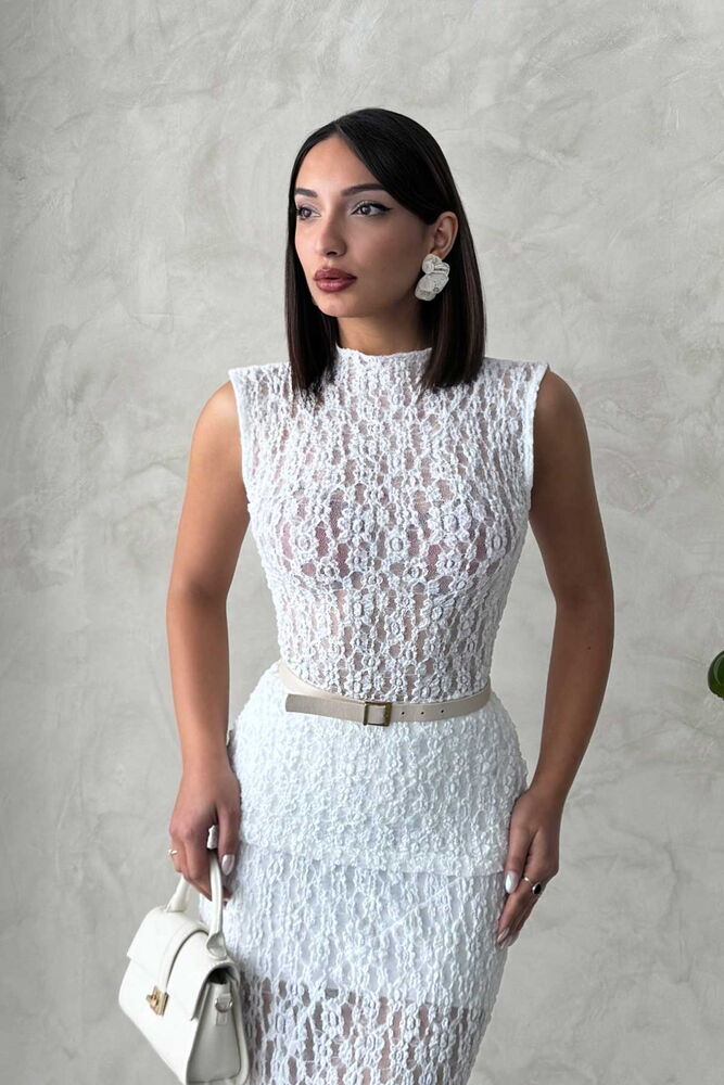 Zero Sleeve Lace Blouse - Brand: Topshow - Women's Clothing Wholesale - Globality Store