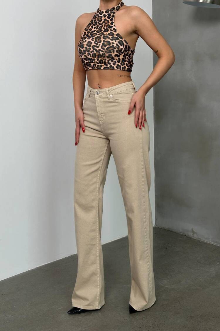 High Waist Spanish Leg AntiqueJeans - Brand: LACARINO - Women's Clothing Wholesale - Globality Store