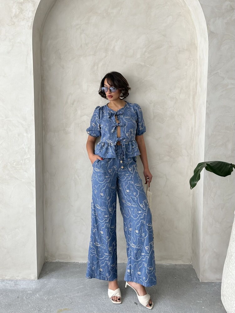 Wholesale Pants With Embroidery - Dark|