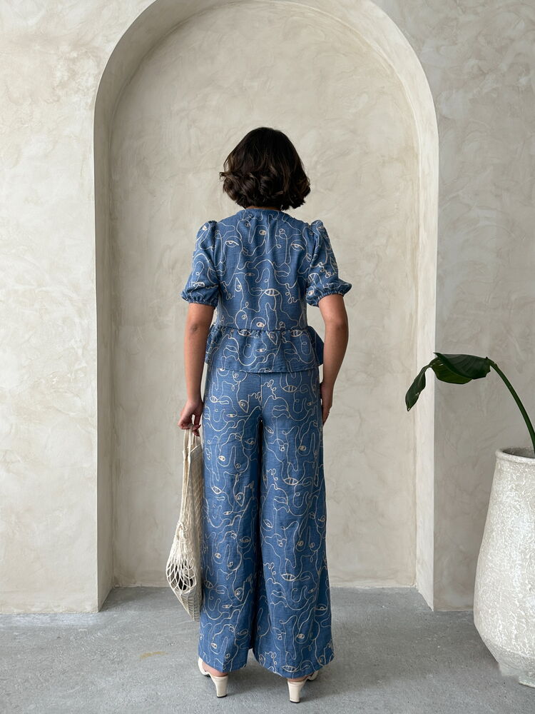 Wholesale Pants With Embroidery - Dark|