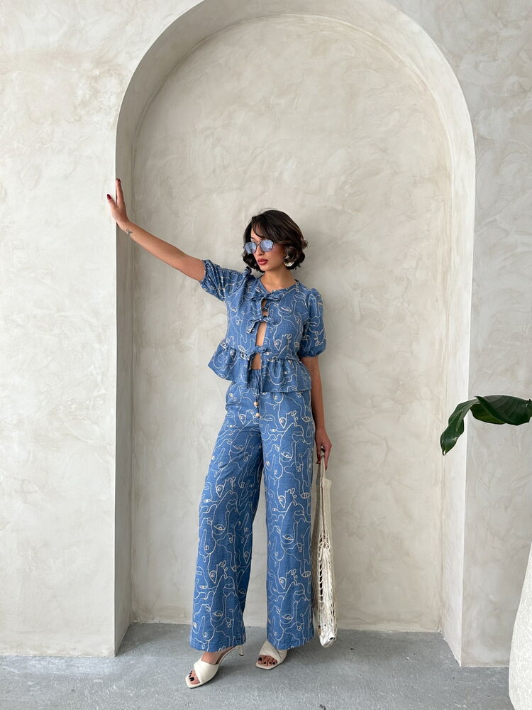 Wholesale Pants With Embroidery - Dark|