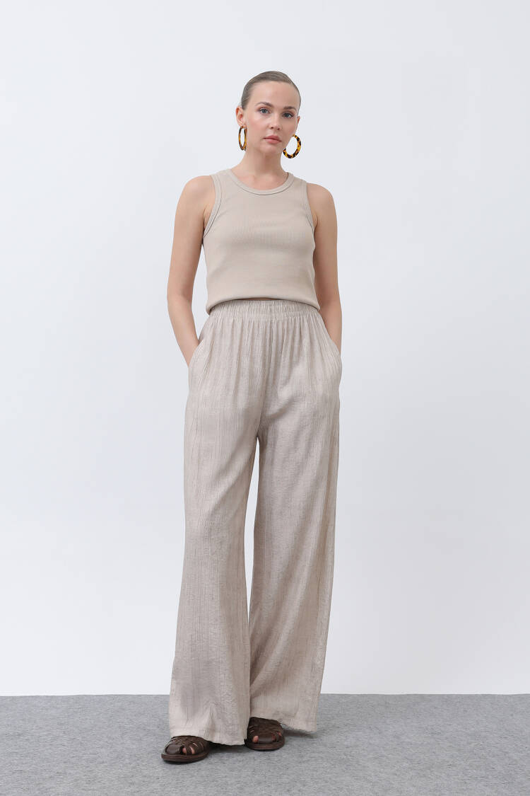 Women's Elastic Waist Loose Pants - Brand: Puane - Women's Clothing Wholesale - Globality Store