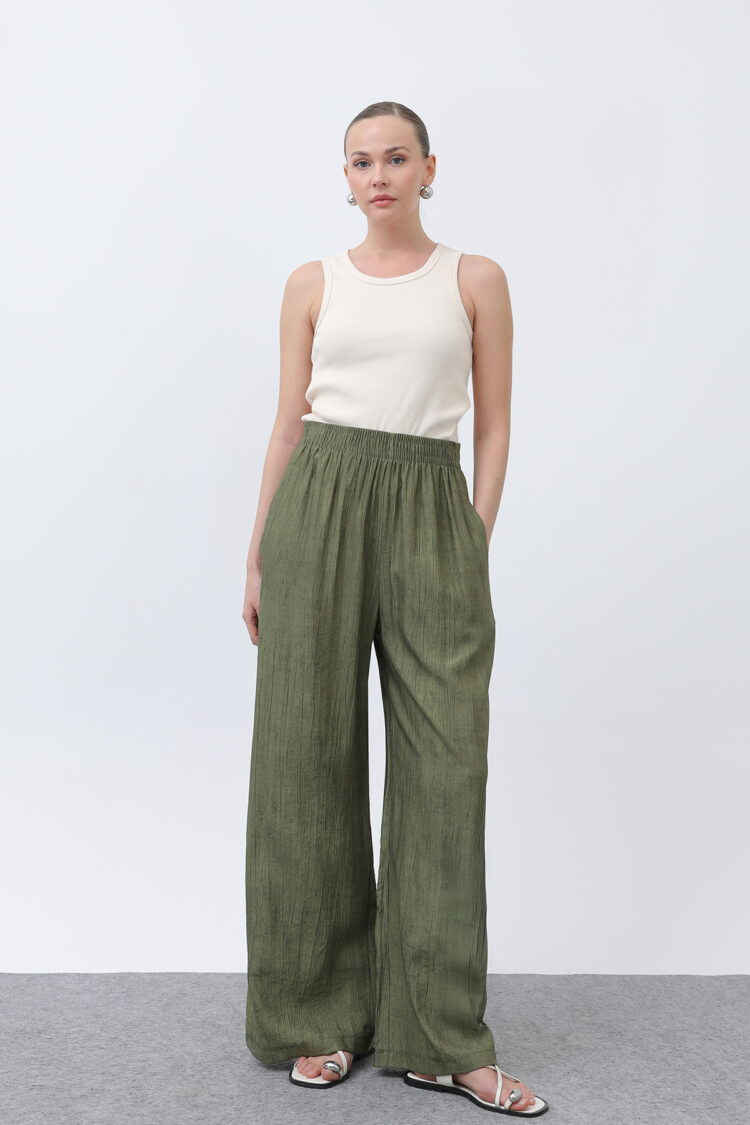 Women's Elastic Waist Loose Pants - Brand: Puane - Women's Clothing Wholesale - Globality Store