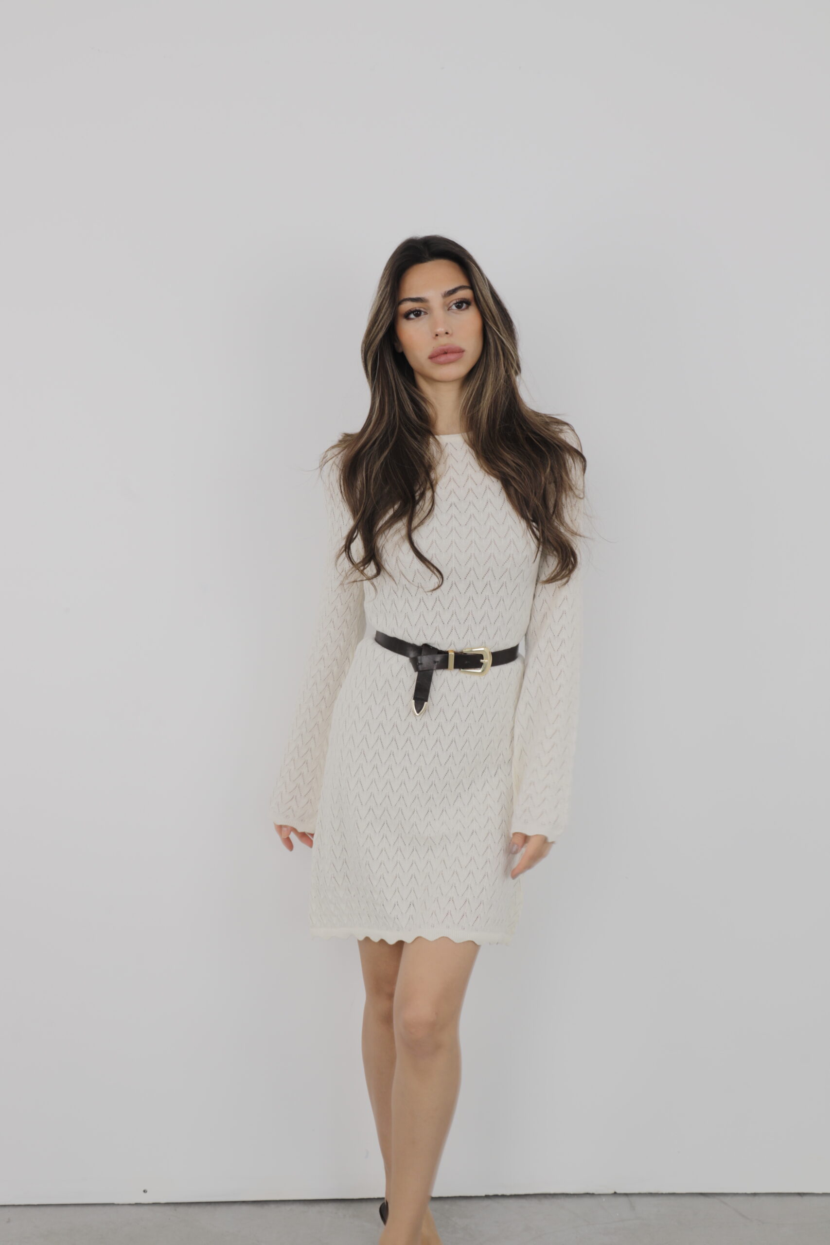 Knitted Sweater Dress Mini - Brand: Cream Rouge - Women's Clothing Wholesale - Globality Store