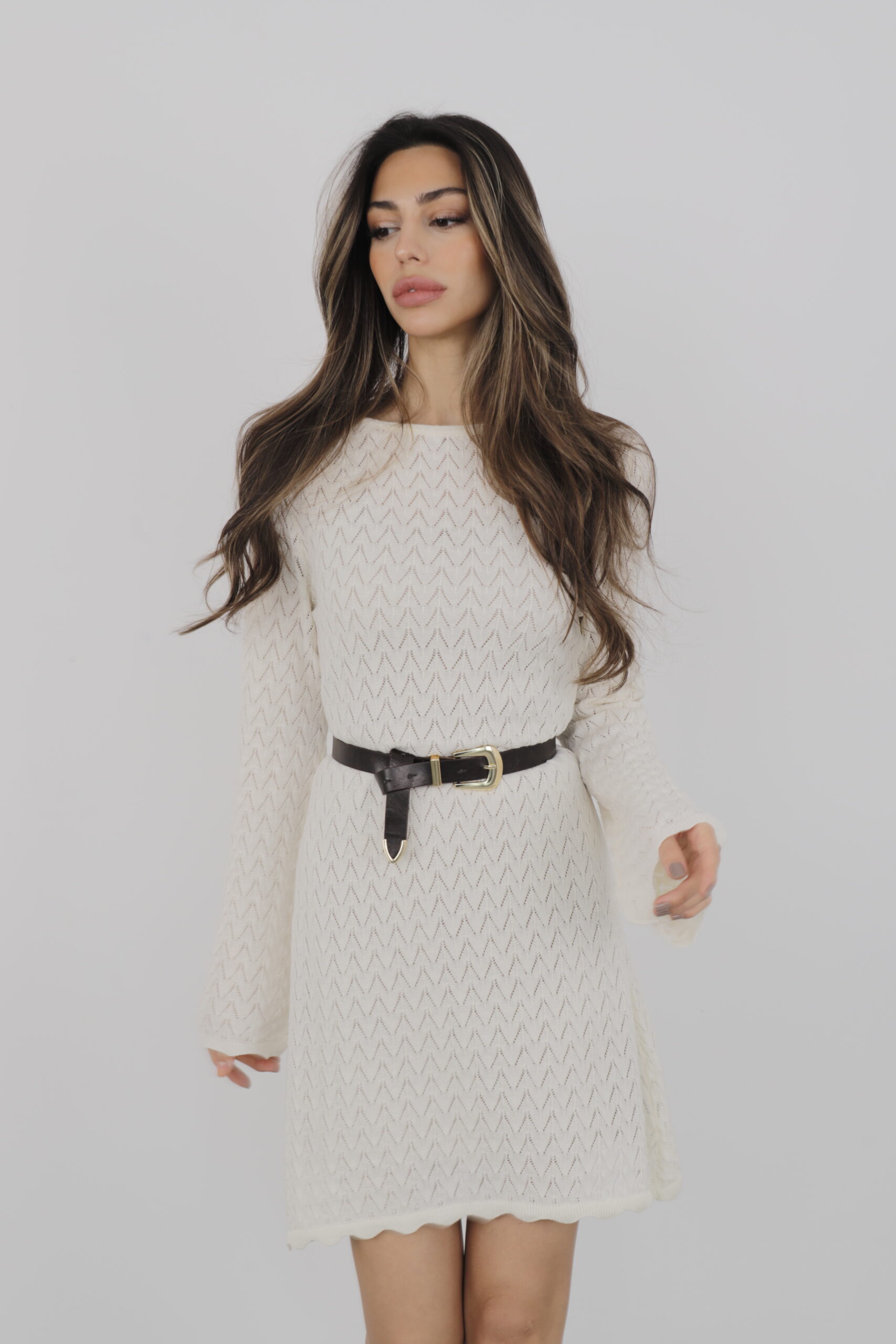 Knitted Sweater Dress Mini - Brand: Cream Rouge - Women's Clothing Wholesale - Globality Store