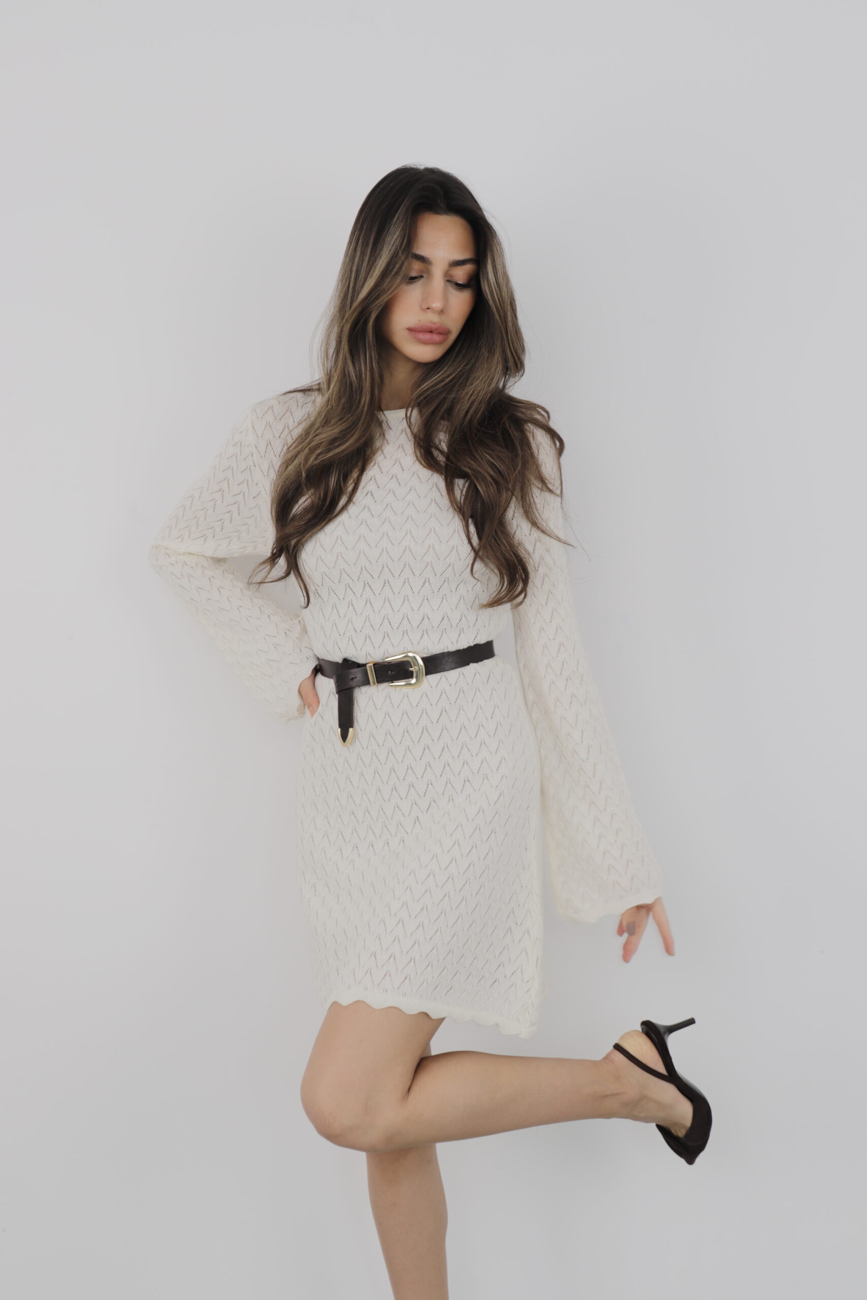 Knitted Sweater Dress Mini - Brand: Cream Rouge - Women's Clothing Wholesale - Globality Store