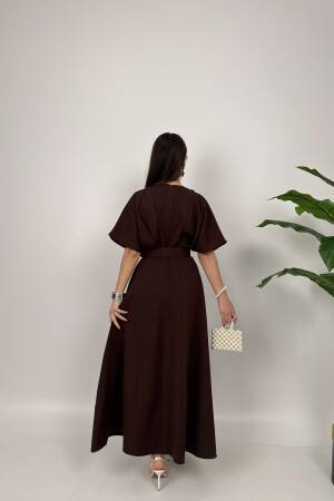 Atlas Fabric Belted Dress - Brand: Miss Janell - Women's Clothing Wholesale - Globality Store