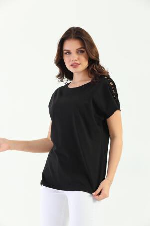 EdelleShoulder Braided Women's T-Shirt - Brand: EDELLE - Women's Clothing Wholesale - Globality Store