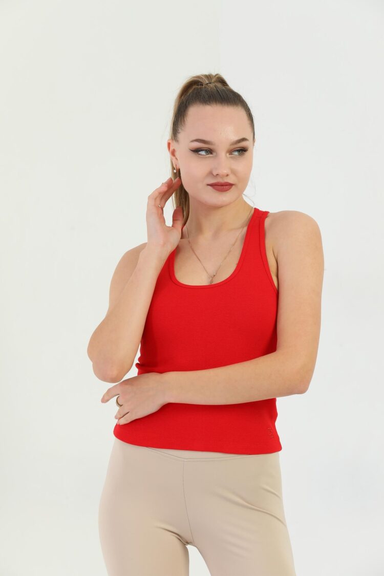 EdelleCross Strap Ribana Women's Tank Top - Brand: EDELLE - Women's Clothing Wholesale - Globality Store