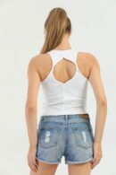 EdelleCross Strap Ribana Women's Tank Top - Brand: EDELLE - Women's Clothing Wholesale - Globality Store