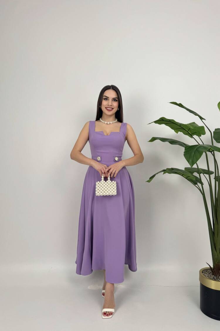 Belt Button Dress