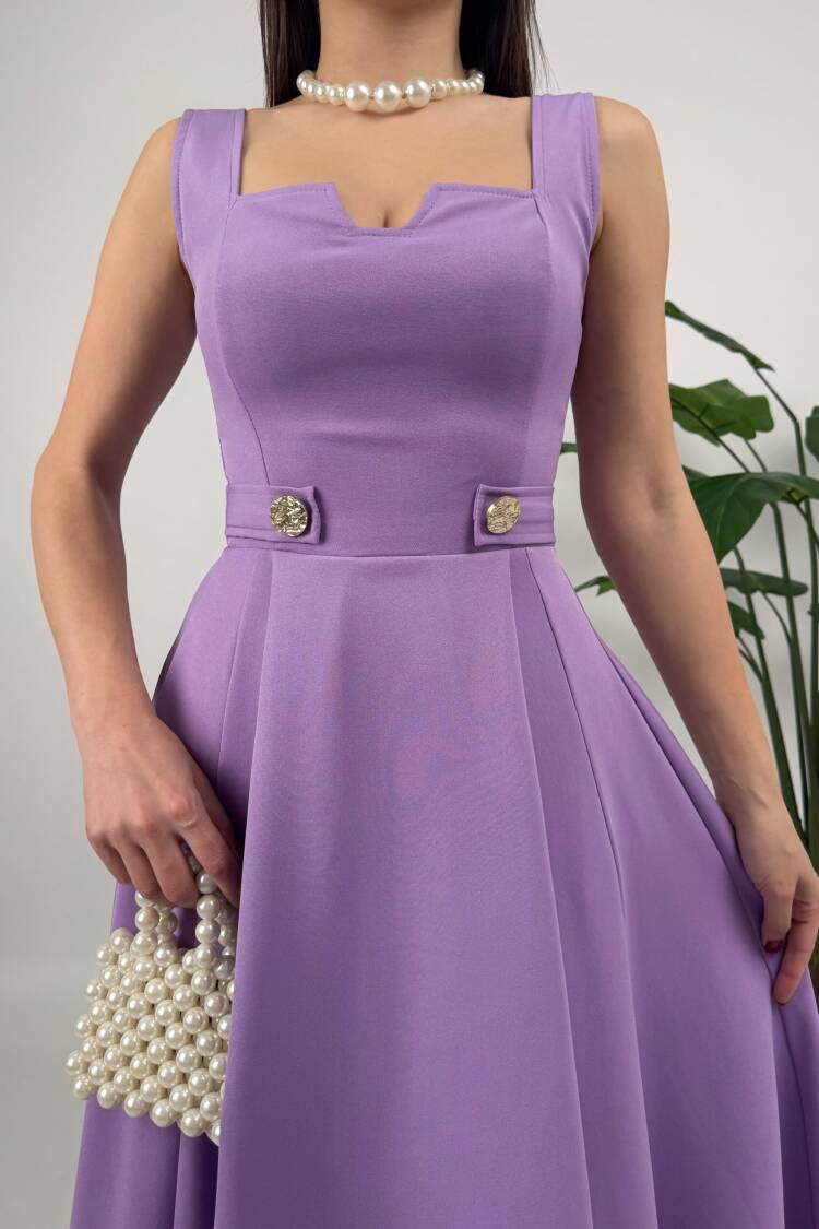 Belt Button Dress