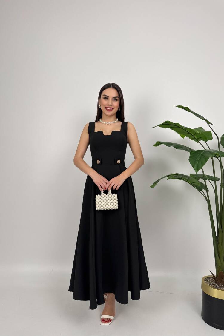 Belt Button Dress