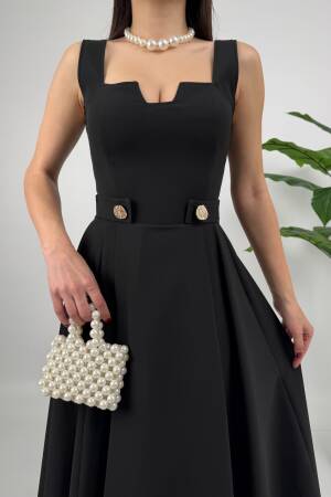 Belt Button Dress - Brand: Miss Janell - Women's Clothing Wholesale - Globality Store