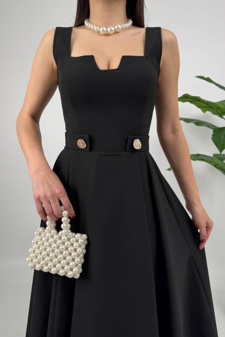 Belt Button Dress