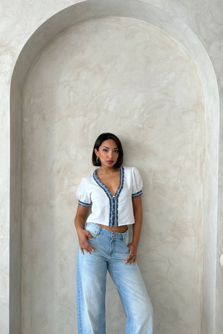 Denim Detailed Jacket
