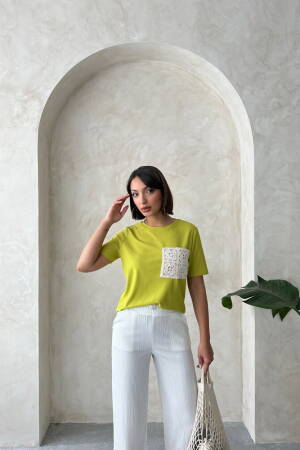 Pocket Detailed T-Shirt - Brand: Topshow - Women's Clothing Wholesale - Globality Store
