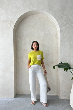 Pocket Detailed T-Shirt - Brand: Topshow - Women's Clothing Wholesale - Globality Store