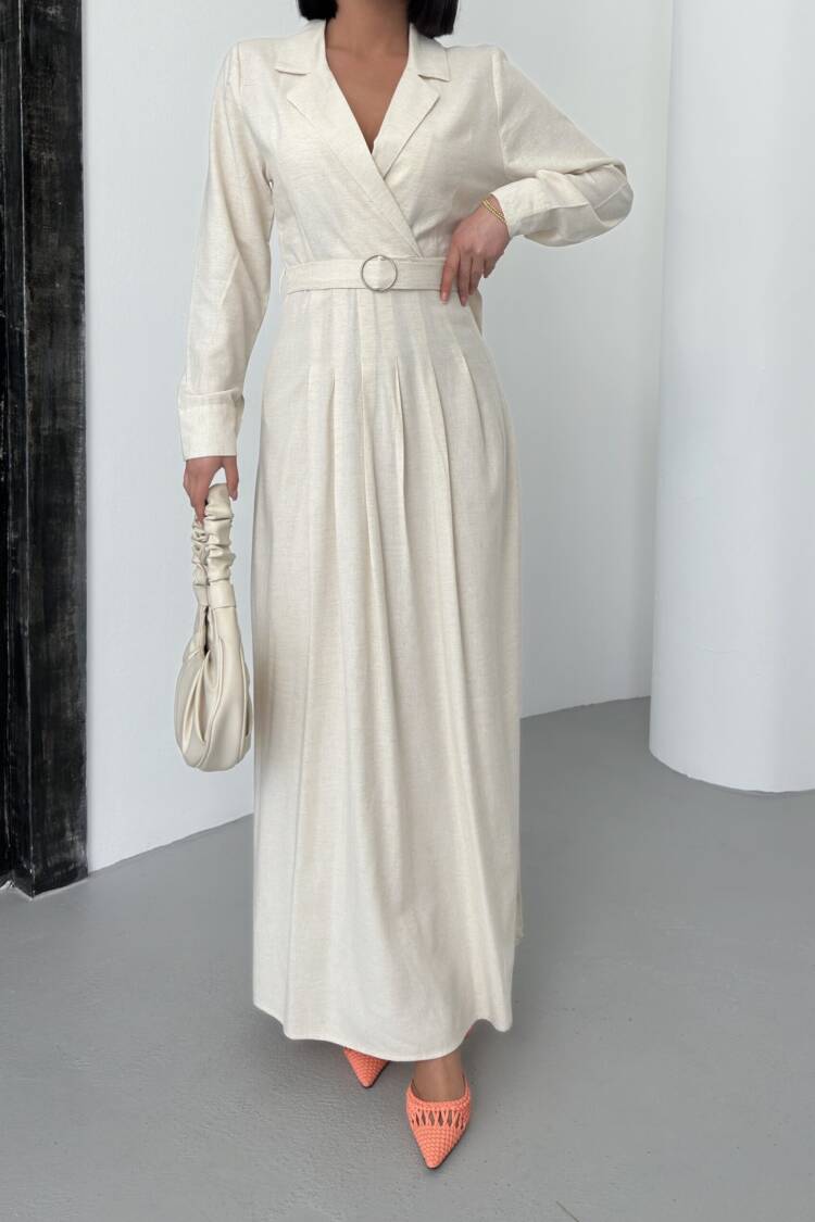 Linen Dress With Belt