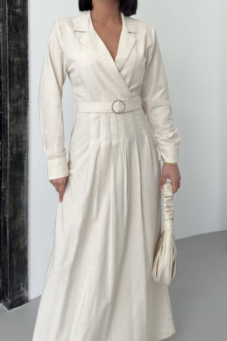 Linen Dress With Belt