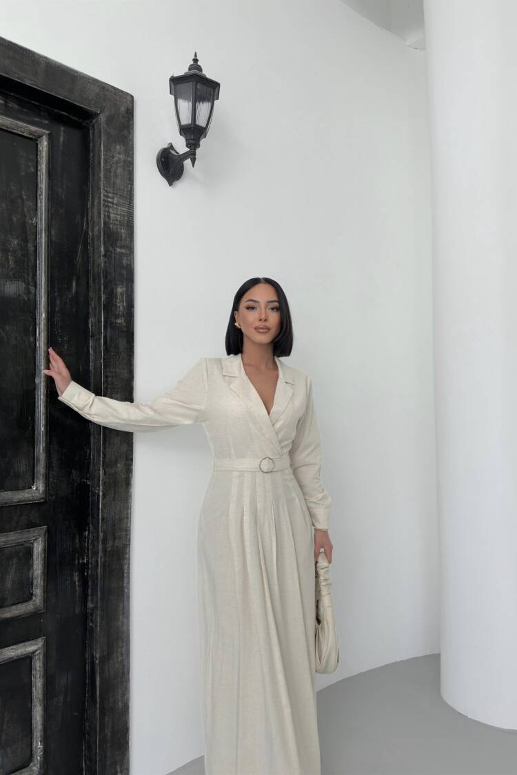 Linen Dress With Belt