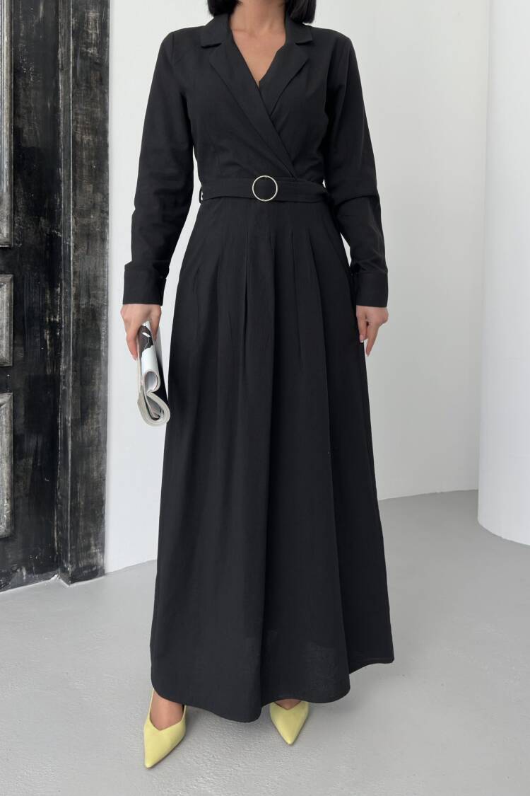 Linen Dress With Belt