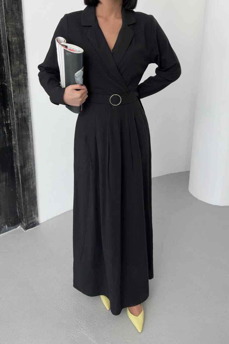 Linen Dress With Belt