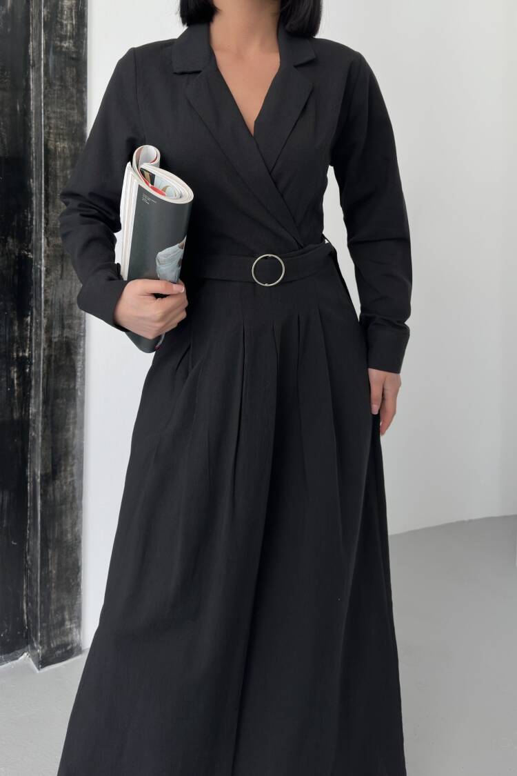 Linen Dress With Belt