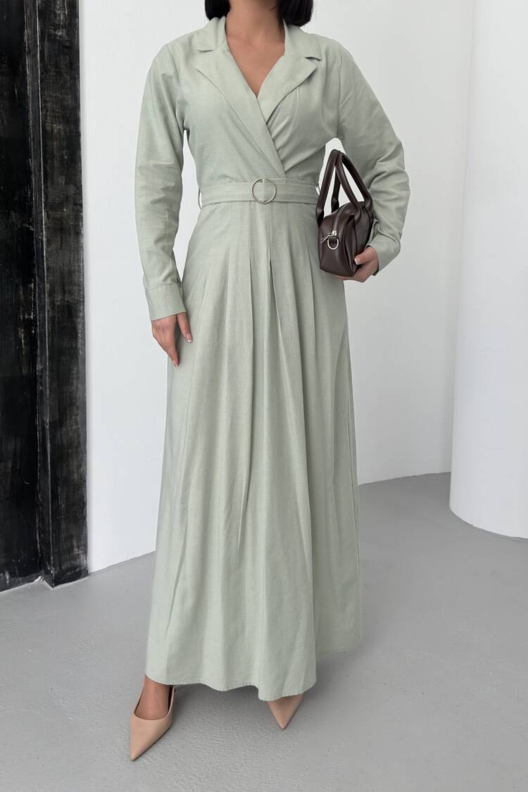 Linen Dress With Belt