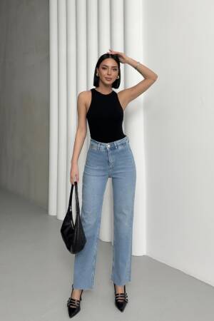 Pocket Detailed Palazzo Jeans - Brand: XLove - Women's Clothing Wholesale - Globality Store