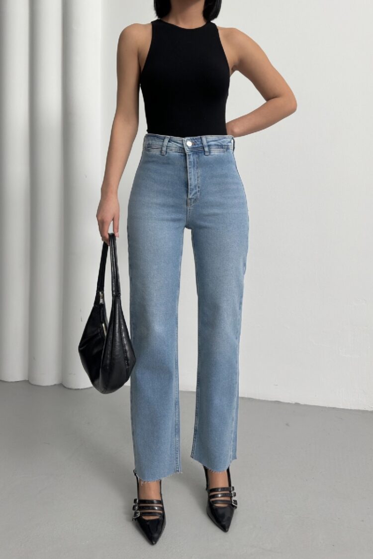Pocket Detailed Palazzo Jeans - Brand: XLove - Women's Clothing Wholesale - Globality Store