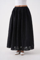 Burning Chiffon Pattern Organza Lining Long Skirt 29096 - Brand: First Angels - Women's Clothing Wholesale - Globality Store