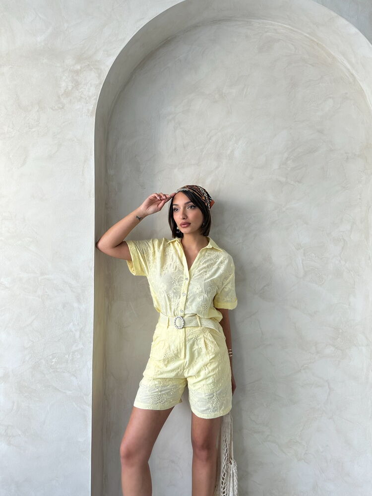 Embroidered Voile Shirt