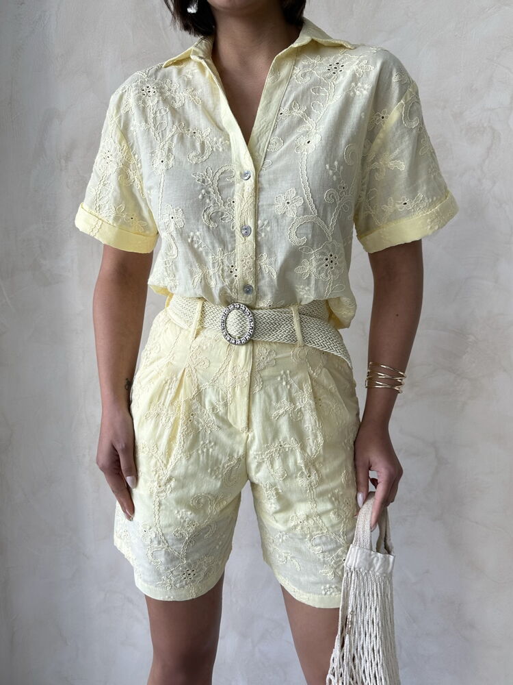 Embroidered Voile Shirt