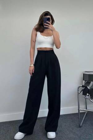 Double Palazzo Pants - Brand: Ezgi Nisantasi - Women's Clothing Wholesale - Globality Store