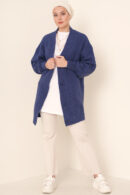 Hijab Knitwear Cardigan - Navy - Brand: Bigdart - Women's Clothing Wholesale - Globality Store