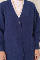 Hijab Knitwear Cardigan - Navy - Brand: Bigdart - Women's Clothing Wholesale - Globality Store