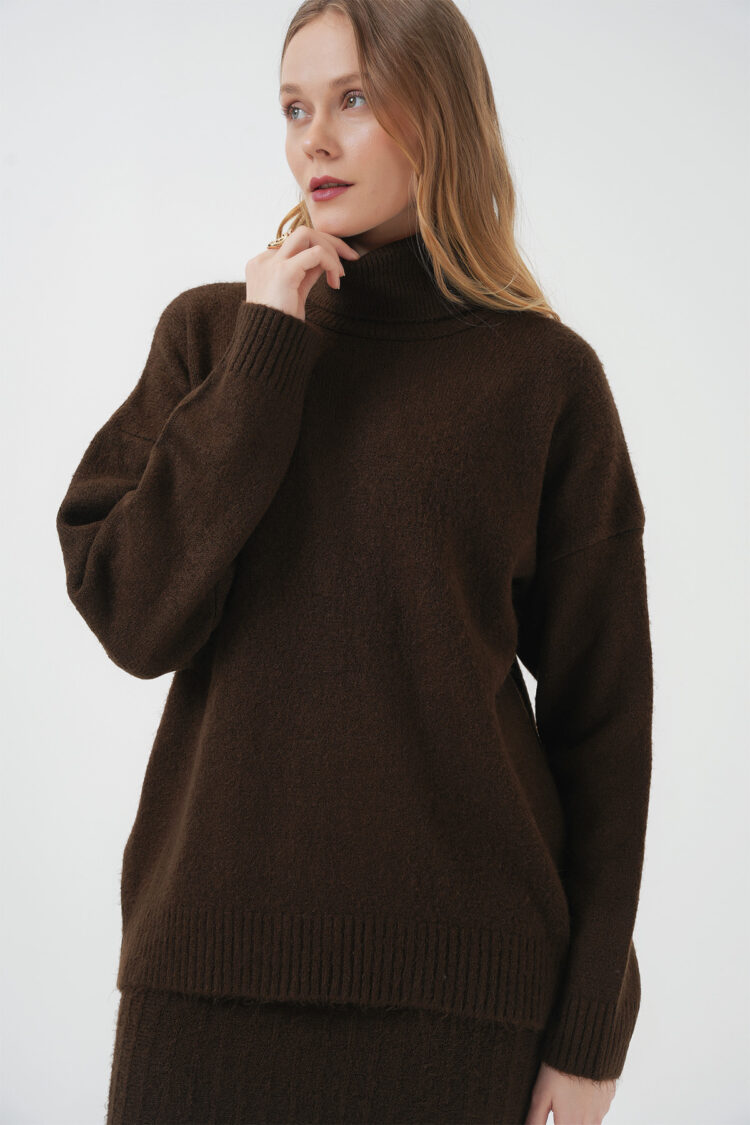 Sweater Skirt Knitwear Double Set