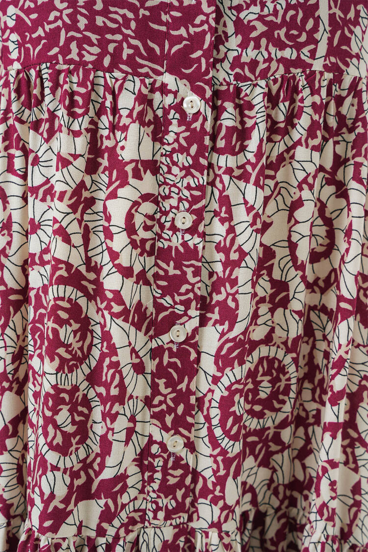 Authentic Patterned Burkini Dress - E.