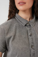 Short Denim Dress 2530 - Smoked - Brand: Bigdart - Women's Clothing Wholesale - Globality Store