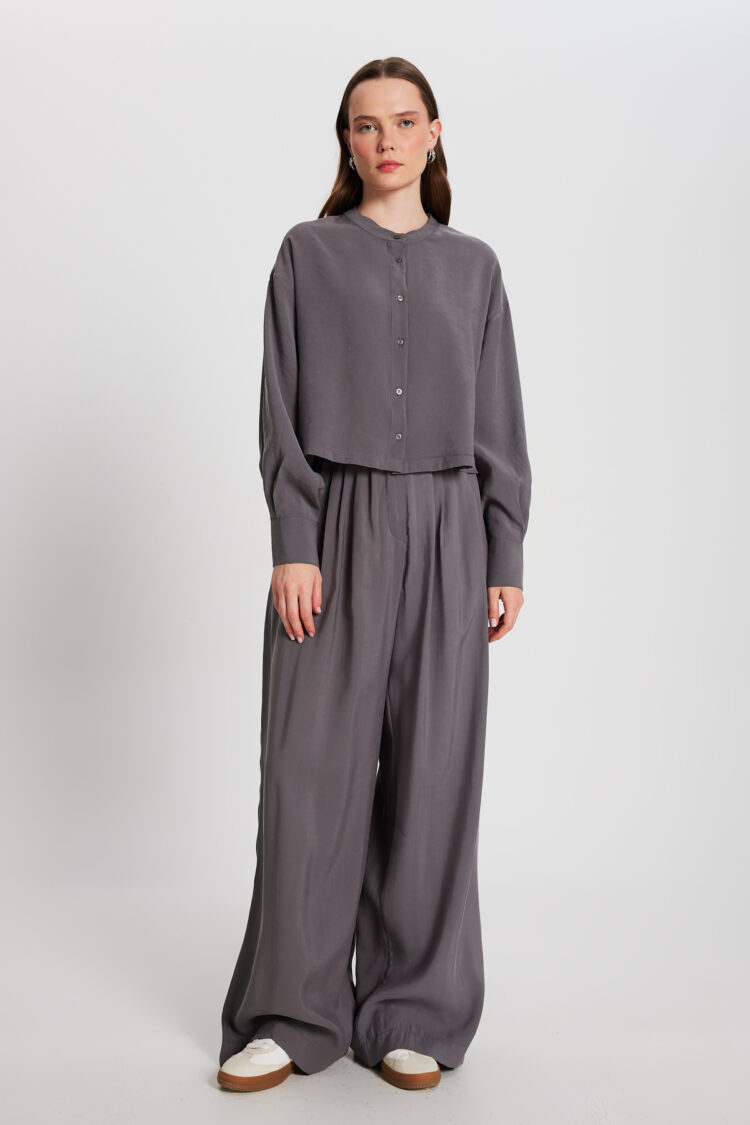 100% Modal Dominant Collar Short Shirt 29147