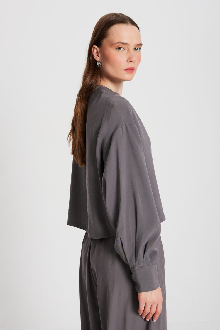 100% Modal Dominant Collar Short Shirt 29147