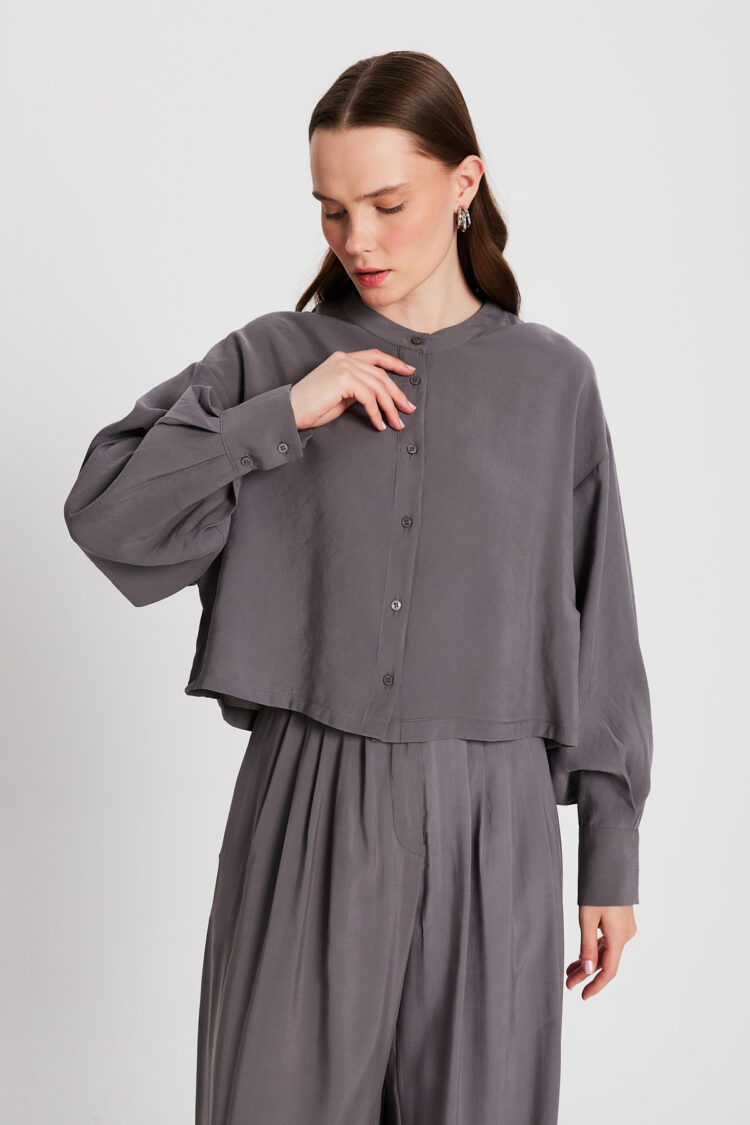 100% Modal Dominant Collar Short Shirt 29147